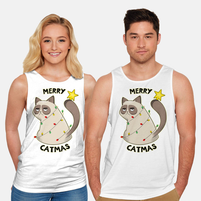 A Merry Catmas-Unisex-Basic-Tank-Umberto Vicente