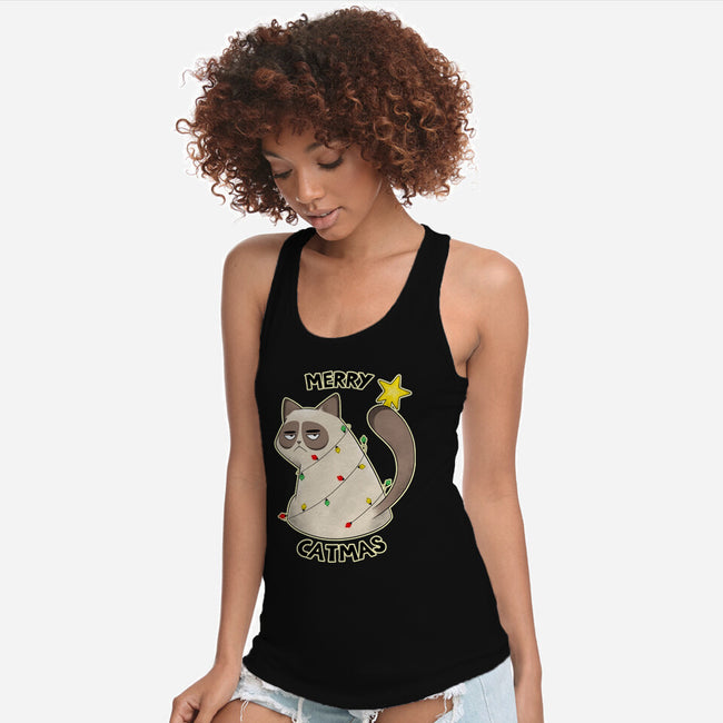 A Merry Catmas-Womens-Racerback-Tank-Umberto Vicente