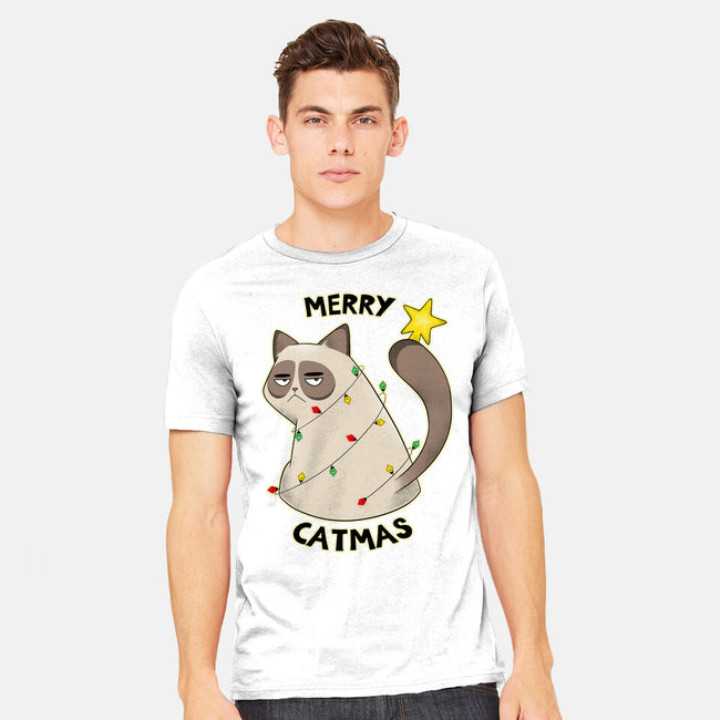 A Merry Catmas-Mens-Heavyweight-Tee-Umberto Vicente