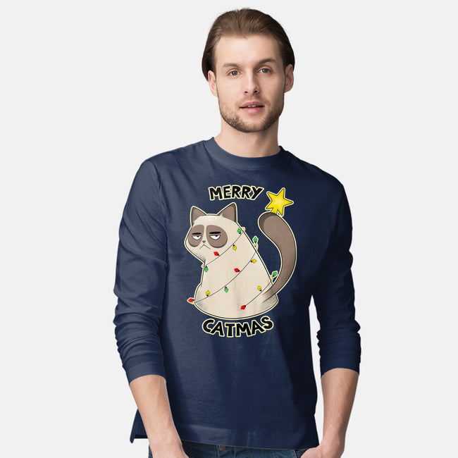 A Merry Catmas-Mens-Long Sleeved-Tee-Umberto Vicente