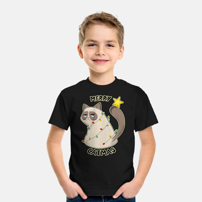 A Merry Catmas-Youth-Basic-Tee-Umberto Vicente