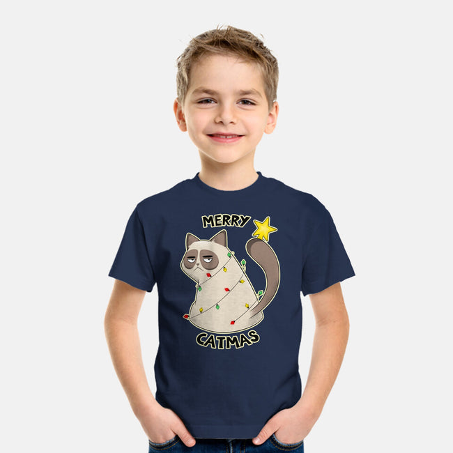 A Merry Catmas-Youth-Basic-Tee-Umberto Vicente