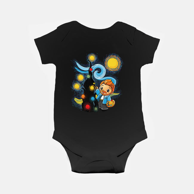 Christmas Art-Baby-Basic-Onesie-Vallina84