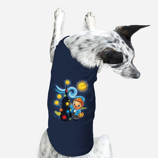 Christmas Art-Dog-Basic-Pet Tank-Vallina84