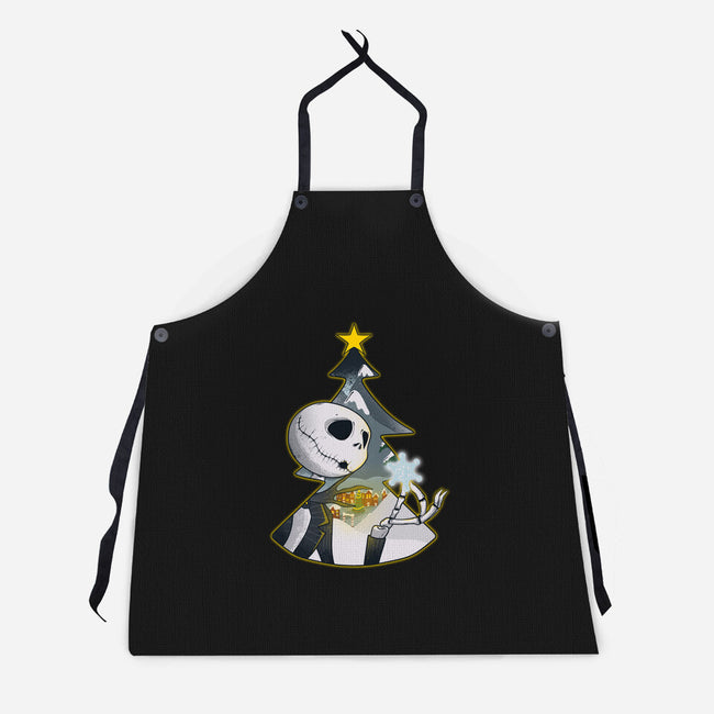 Nightmare Snowflake-Unisex-Kitchen-Apron-Claudia