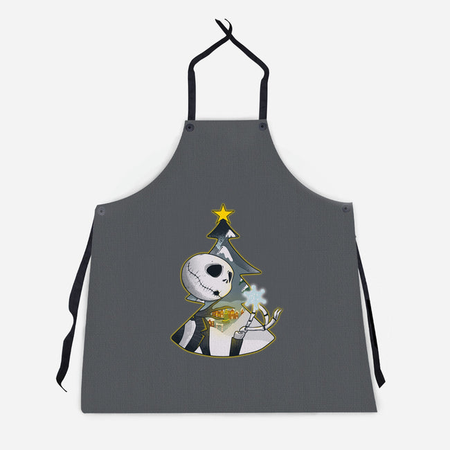 Nightmare Snowflake-Unisex-Kitchen-Apron-Claudia