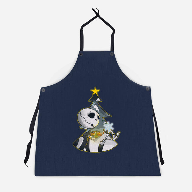 Nightmare Snowflake-Unisex-Kitchen-Apron-Claudia