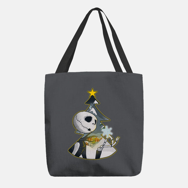 Nightmare Snowflake-None-Basic Tote-Bag-Claudia