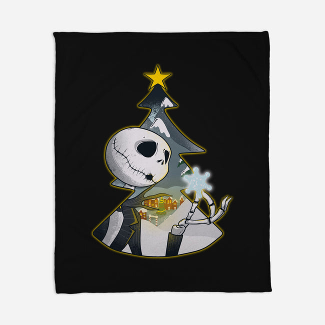 Nightmare Snowflake-None-Fleece-Blanket-Claudia