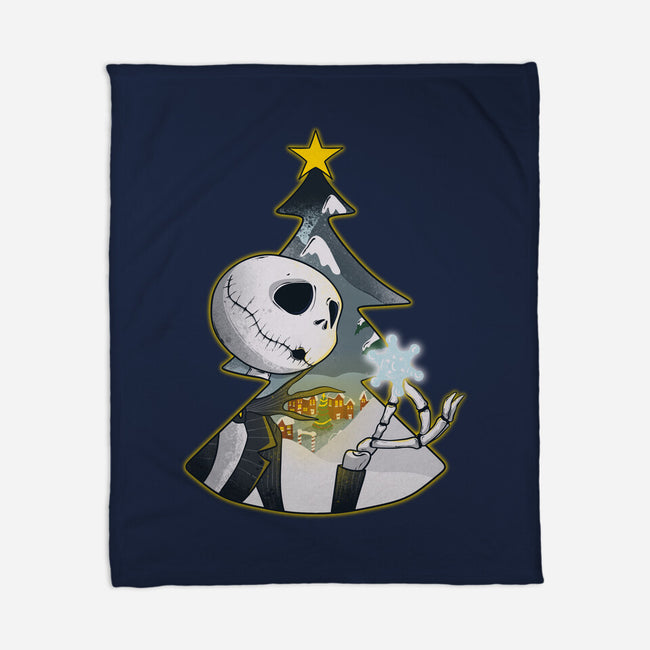 Nightmare Snowflake-None-Fleece-Blanket-Claudia