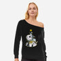 Nightmare Snowflake-Womens-Off Shoulder-Sweatshirt-Claudia