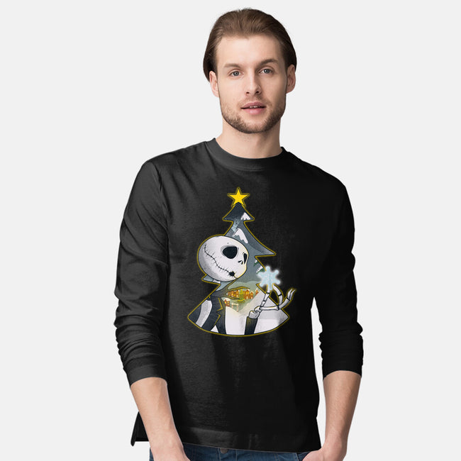 Nightmare Snowflake-Mens-Long Sleeved-Tee-Claudia