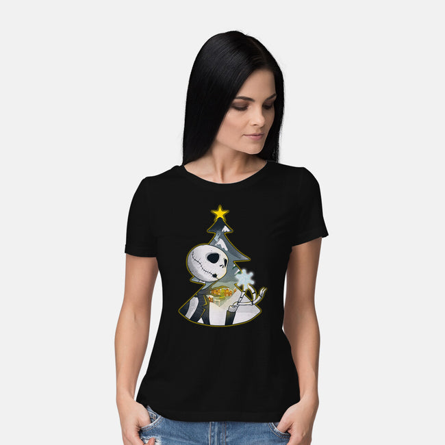 Nightmare Snowflake-Womens-Basic-Tee-Claudia