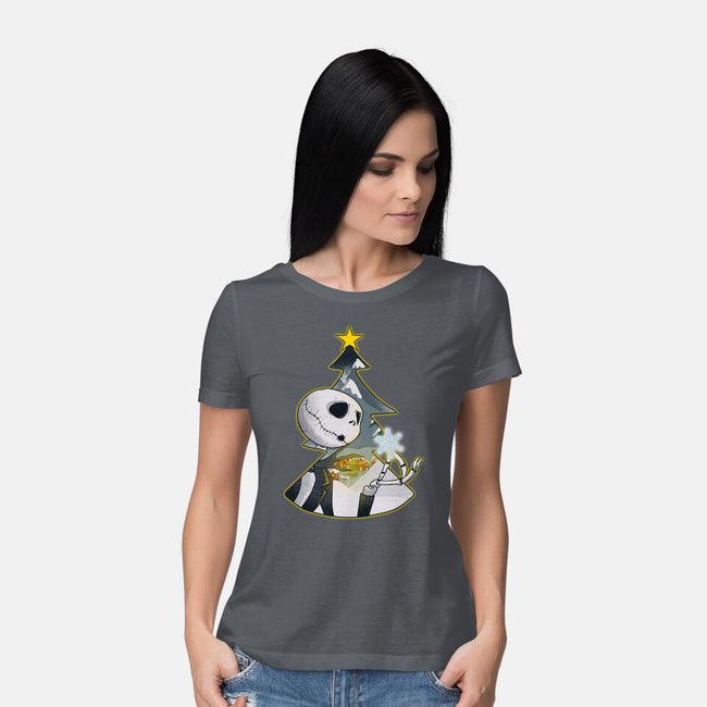 Nightmare Snowflake-Womens-Basic-Tee-Claudia