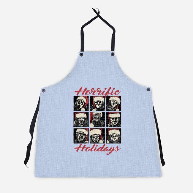 Horrific Holidays-Unisex-Kitchen-Apron-momma_gorilla