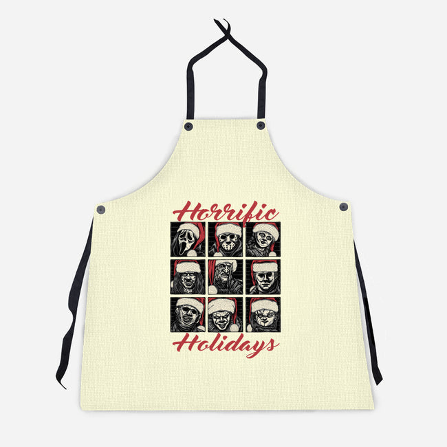 Horrific Holidays-Unisex-Kitchen-Apron-momma_gorilla