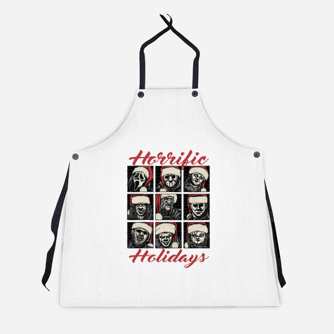 Horrific Holidays-Unisex-Kitchen-Apron-momma_gorilla