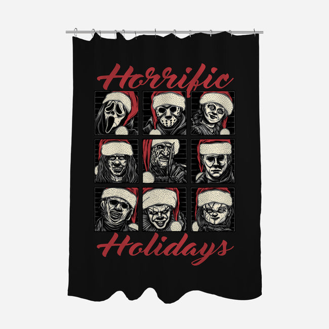 Horrific Holidays-None-Polyester-Shower Curtain-momma_gorilla