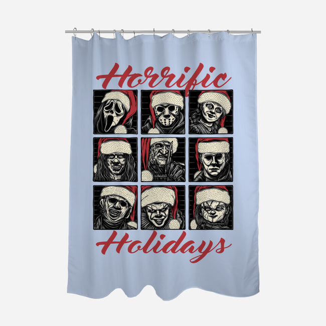 Horrific Holidays-None-Polyester-Shower Curtain-momma_gorilla