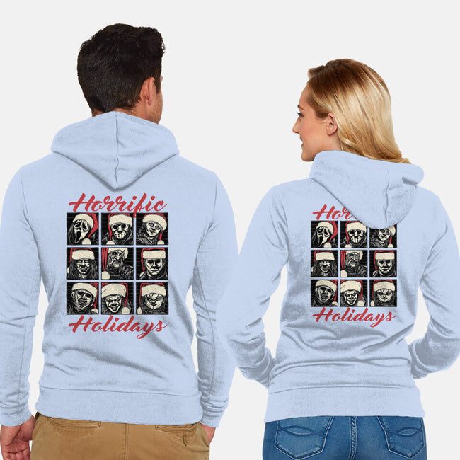 Horrific Holidays-Unisex-Zip-Up-Sweatshirt-momma_gorilla