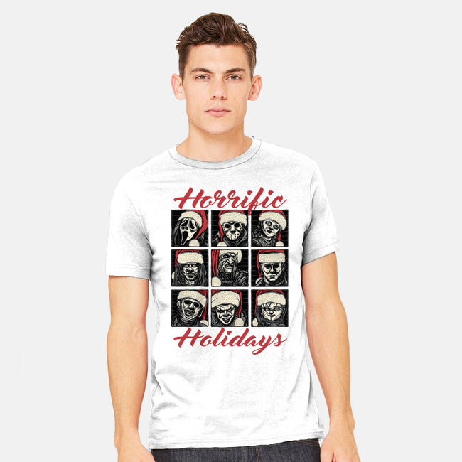 Horrific Holidays-Mens-Heavyweight-Tee-momma_gorilla