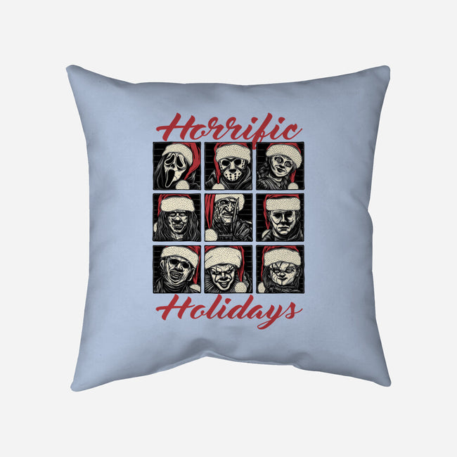 Horrific Holidays-None-Removable Cover-Throw Pillow-momma_gorilla