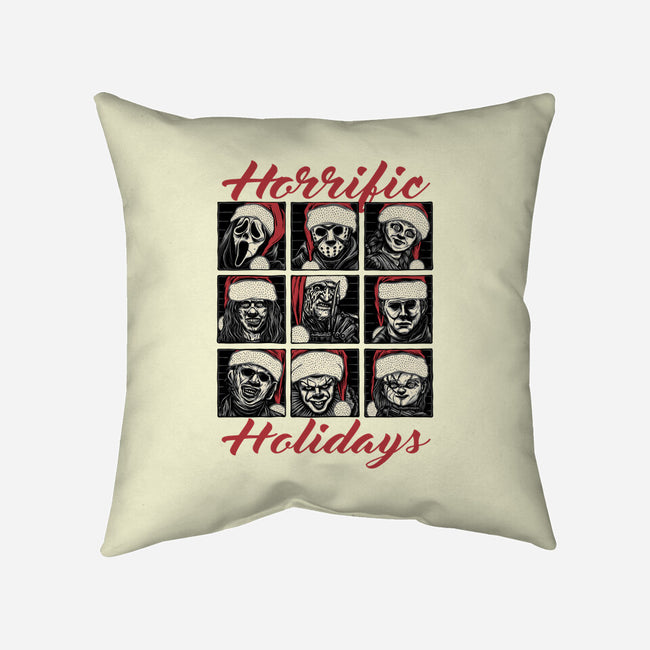 Horrific Holidays-None-Removable Cover-Throw Pillow-momma_gorilla