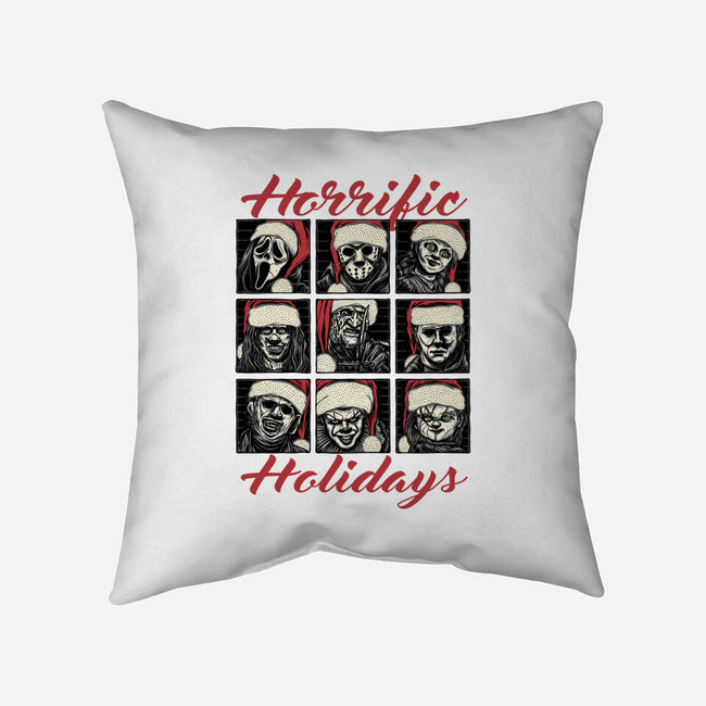 Horrific Holidays-None-Removable Cover-Throw Pillow-momma_gorilla