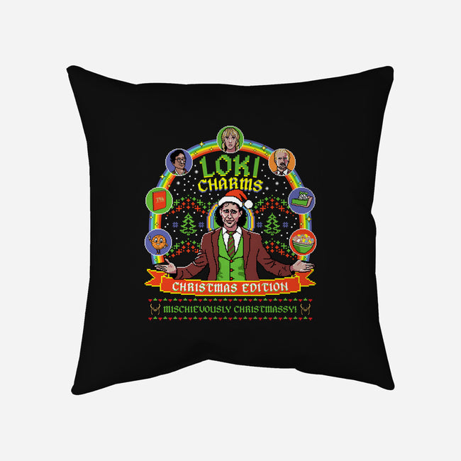 Loki Charms-None-Removable Cover-Throw Pillow-rocketman_art