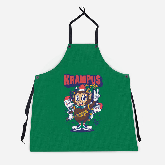 Krampus Is Coming-Unisex-Kitchen-Apron-spoilerinc