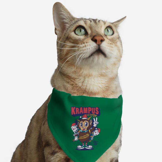 Krampus Is Coming-Cat-Adjustable-Pet Collar-spoilerinc