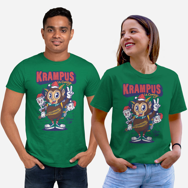 Krampus Is Coming-Unisex-Basic-Tee-spoilerinc