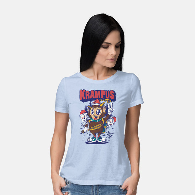 Krampus Is Coming-Womens-Basic-Tee-spoilerinc