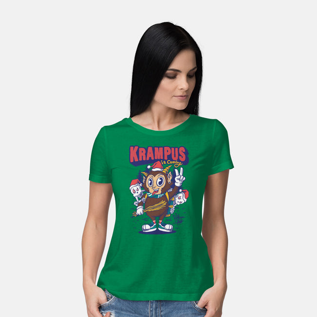 Krampus Is Coming-Womens-Basic-Tee-spoilerinc