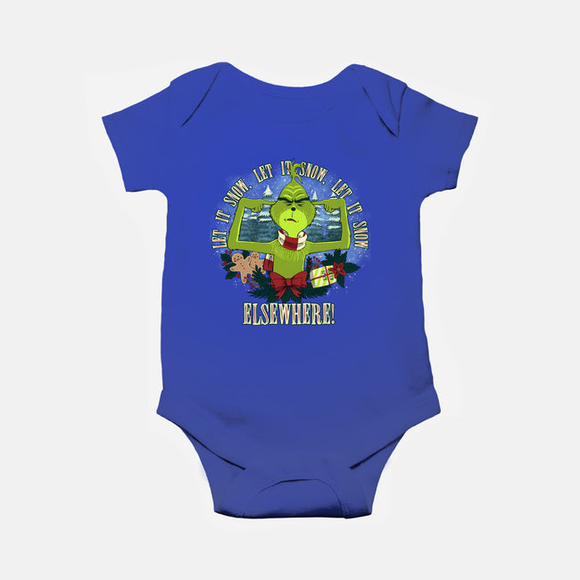 Let It Snow Elsewhere-Baby-Basic-Onesie-rmatix