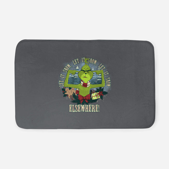 Let It Snow Elsewhere-None-Memory Foam-Bath Mat-rmatix