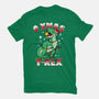 O Xmas T-Rex-Womens-Fitted-Tee-Boggs Nicolas