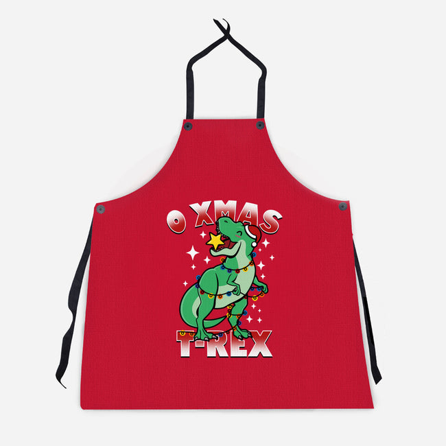 O Xmas T-Rex-Unisex-Kitchen-Apron-Boggs Nicolas