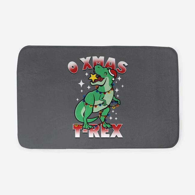 O Xmas T-Rex-None-Memory Foam-Bath Mat-Boggs Nicolas