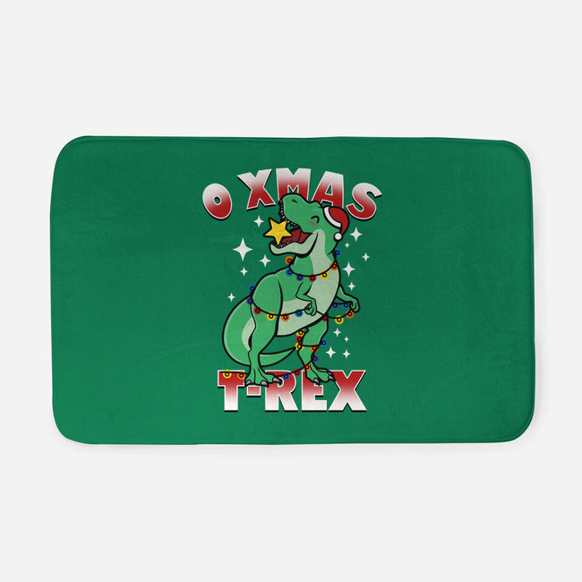 O Xmas T-Rex-None-Memory Foam-Bath Mat-Boggs Nicolas