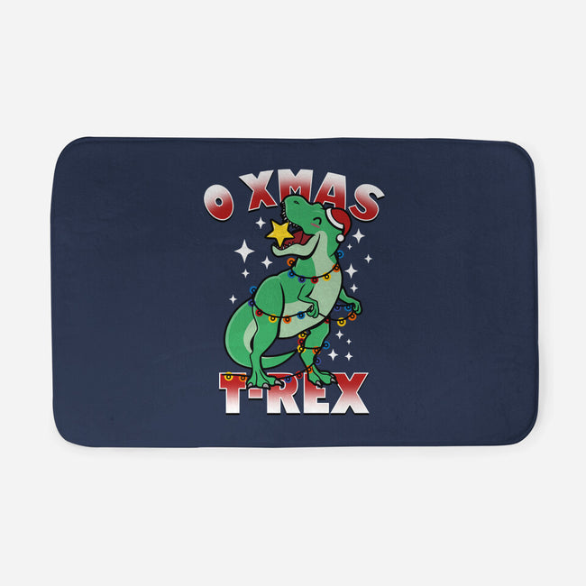 O Xmas T-Rex-None-Memory Foam-Bath Mat-Boggs Nicolas