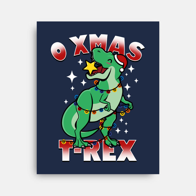 O Xmas T-Rex-None-Stretched-Canvas-Boggs Nicolas