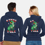 O Xmas T-Rex-Unisex-Zip-Up-Sweatshirt-Boggs Nicolas