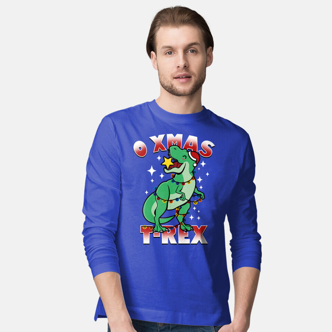 O Xmas T-Rex-Mens-Long Sleeved-Tee-Boggs Nicolas