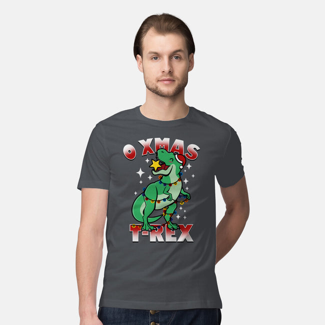 O Xmas T-Rex-Mens-Premium-Tee-Boggs Nicolas