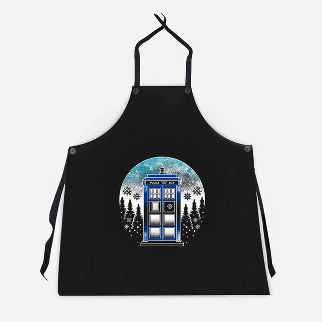 Time And Space And Snow-Unisex-Kitchen-Apron-Logozaste