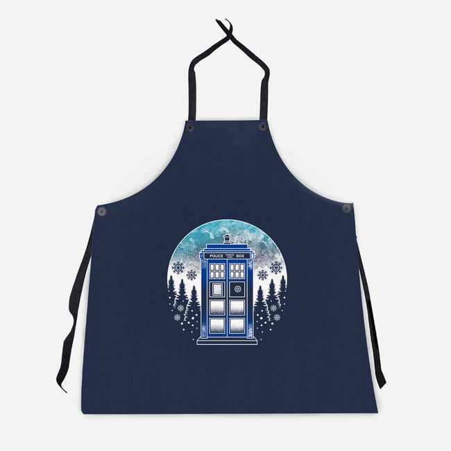 Time And Space And Snow-Unisex-Kitchen-Apron-Logozaste