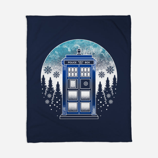 Time And Space And Snow-None-Fleece-Blanket-Logozaste