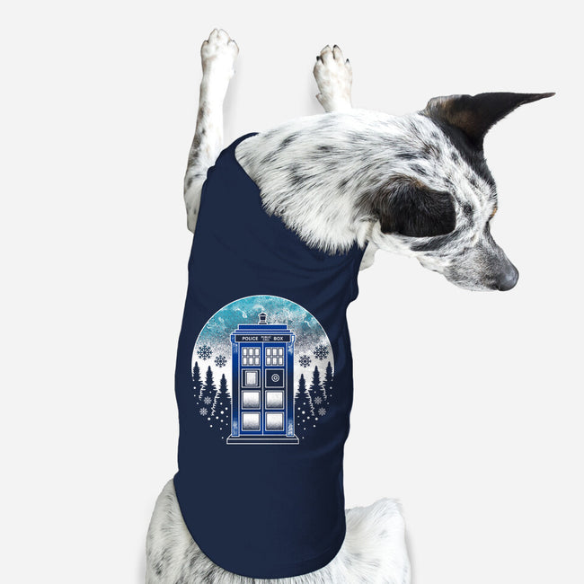 Time And Space And Snow-Dog-Basic-Pet Tank-Logozaste