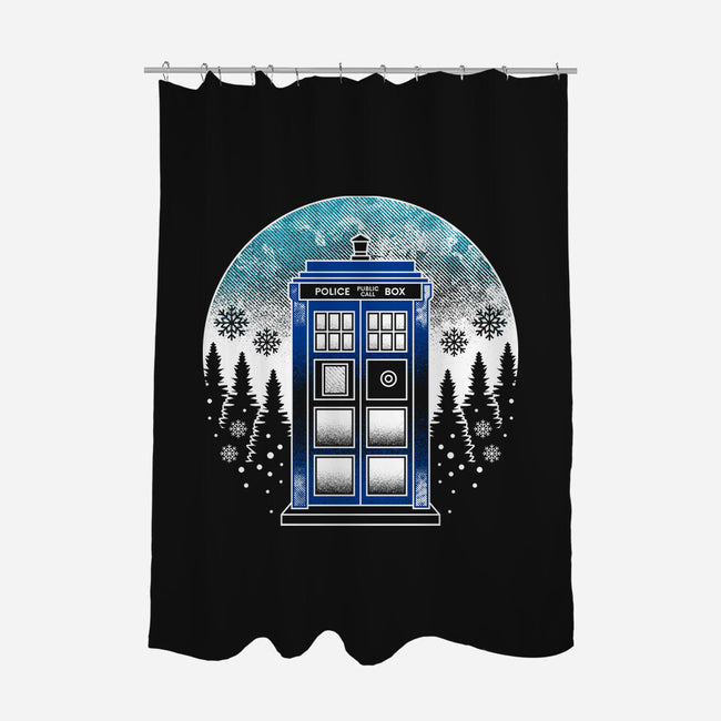 Time And Space And Snow-None-Polyester-Shower Curtain-Logozaste